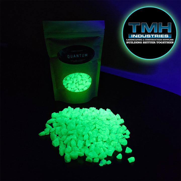 8-15MM Glow Rock 1LB Bag Green TMH Industries