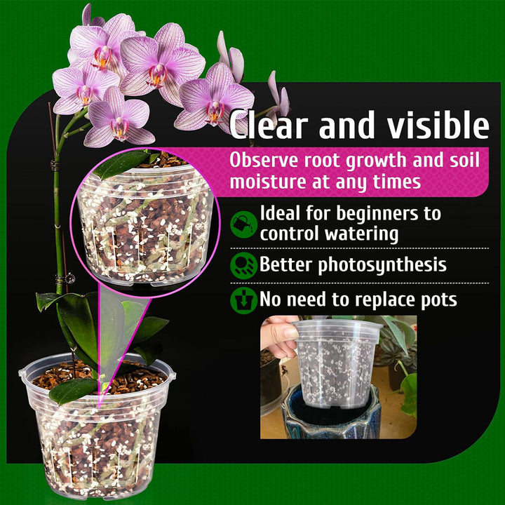 Clear Orchid Pots  TMH Industries