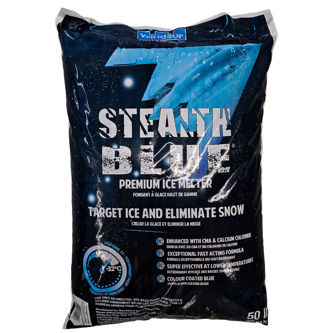 50lb Stealth Blue Ice Melt Bags | TMH Industries Calgary– TMH
