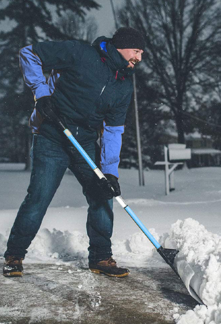 TMH Industries snow shovels for Calgary homeowners and contractors clearing snow efficiently