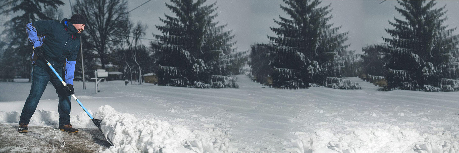 Heavy duty snow shovels in Calgary for driveways and walkways winter snow removal