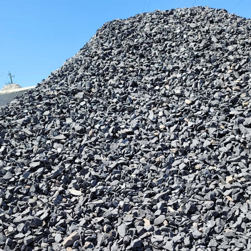 Bulk decorative rock in Calgary available by the yard from TMH Industries, ideal for large landscaping projects with fast delivery and easy pickup.