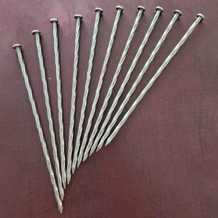 12" Spiral Nails 10pcs TMH Industries