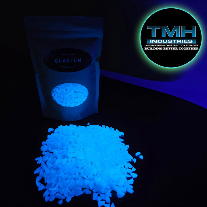 3-8MM Glow Rock 1LB Bag Blue TMH Industries