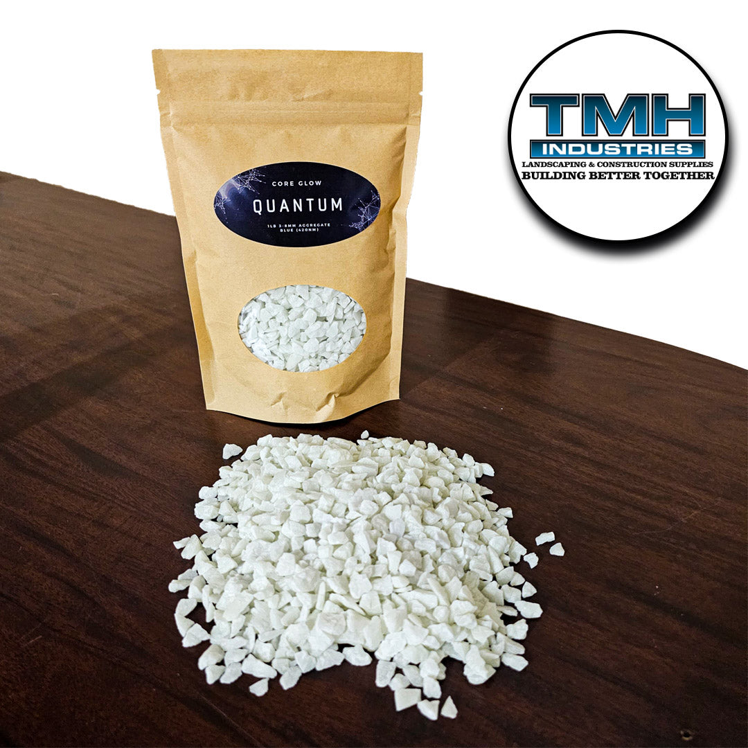 3-8MM Glow Rock 1LB Bag Blue TMH Industries