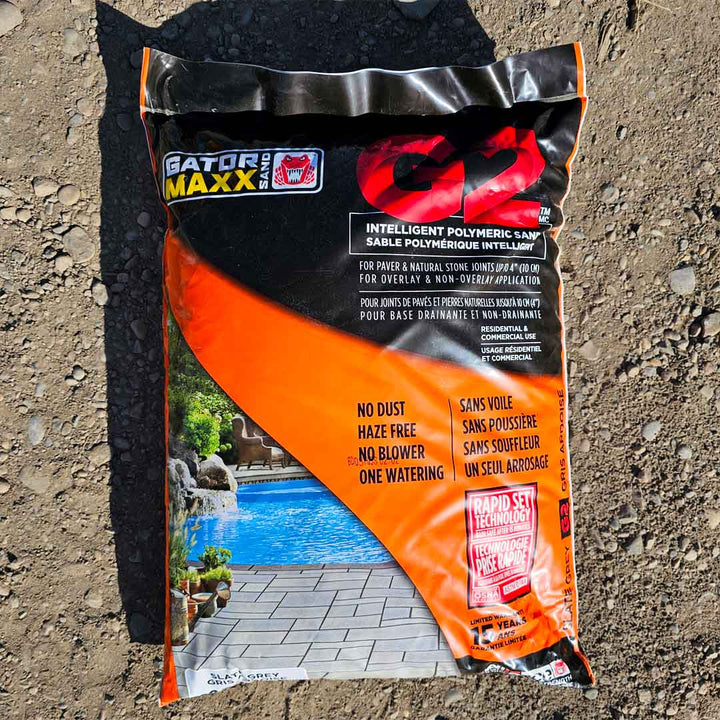 Dust-free paver sand for walkways and drives