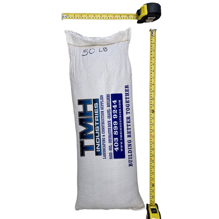 Sandbags for weight support and outdoor project stabilization in landscaping
