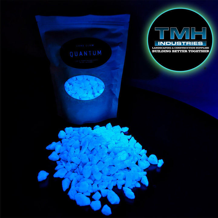 8-15MM Glow Rock 1LB Bag Blue TMH Industries
