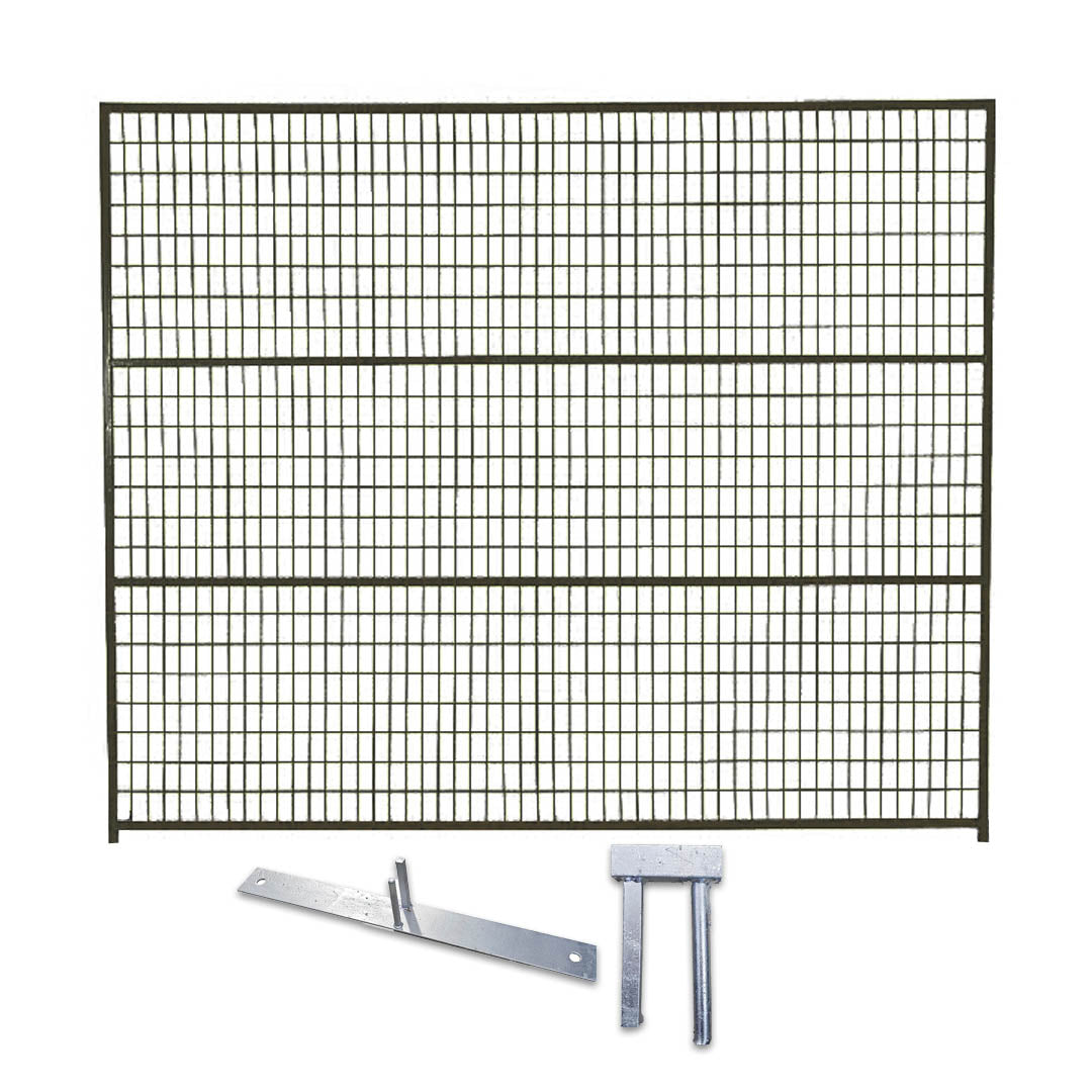 8Hx9’6L Extra-Height Temporary Fence Panel with Stand – TMH Industries ...