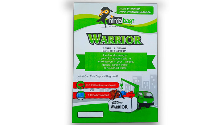Ninja Waste Removal Bag - Warrior TMH Industries