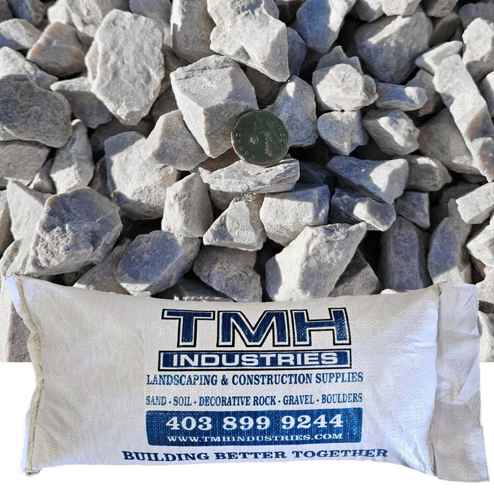 40mm-60mm Small White Rock in Small Bag TMH Industries