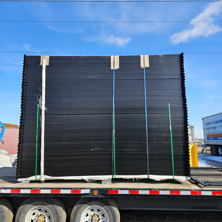 Temporary Fence Construction Panels in Black TMH Industries