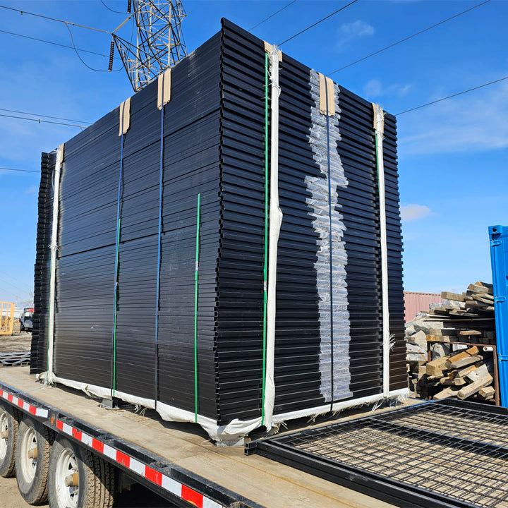 Temporary Fence Construction Panels in Black TMH Industries