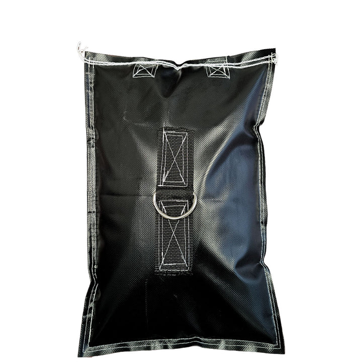 Durable filled 18oz PVC bag without handles, ideal for ballast, flood control, or job site stability.