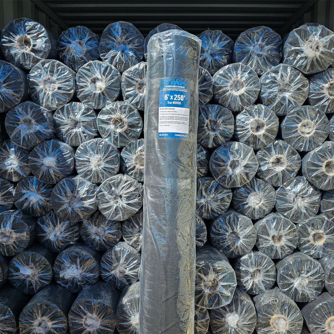 5oz landscape fabric roll for weed control