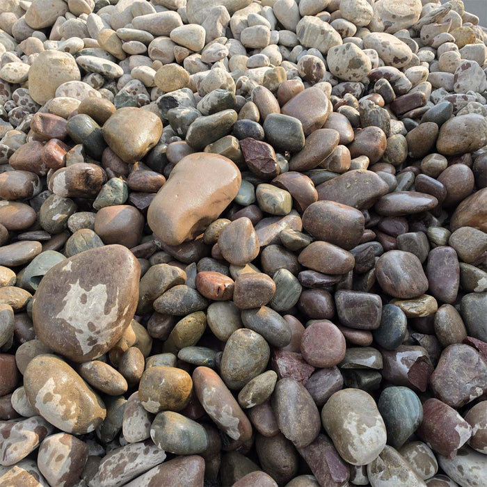 Bulk bag of 4–10-inch Rainbow River Rock