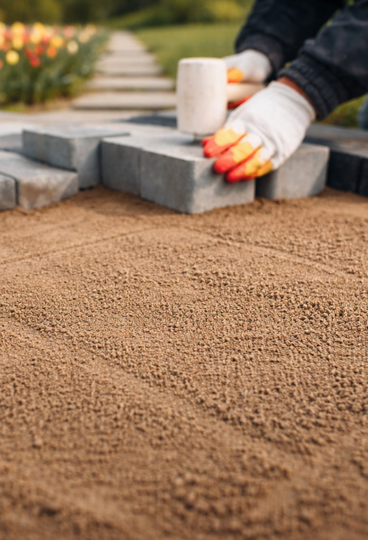 leveling sand for landscaping and paver base Calgary