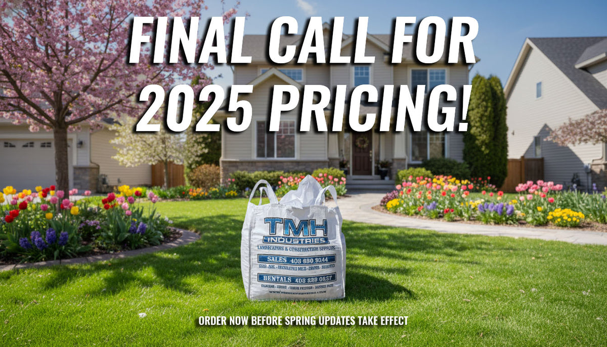 Order early and enjoy spring savings on landscape supply materials from TMH Industries in Calgary Alberta