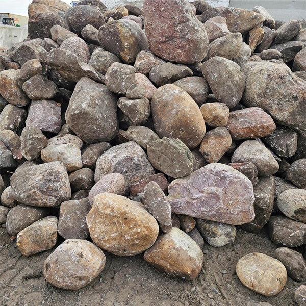 Premium 3 to 18 inch river rock with smooth rounded stones for landscaping
