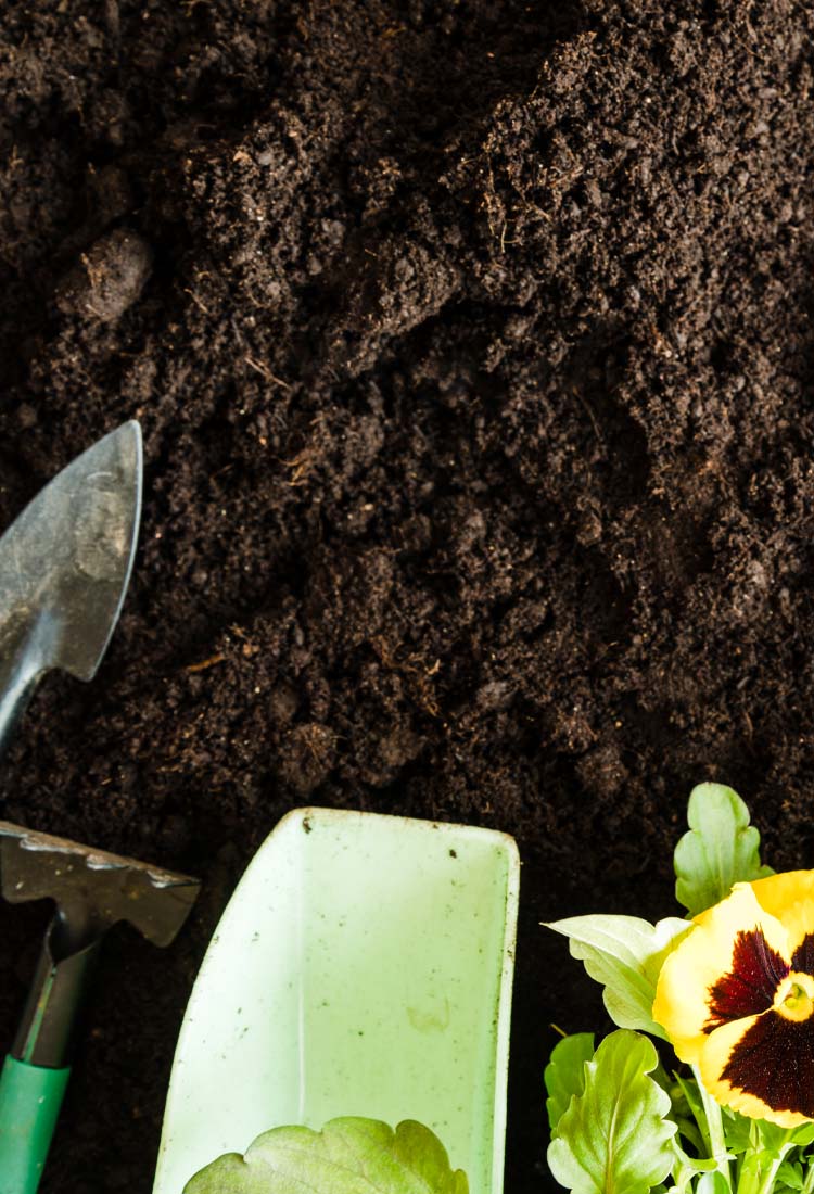 High-quality soil and garden mix bags at Calgary landscape supply store