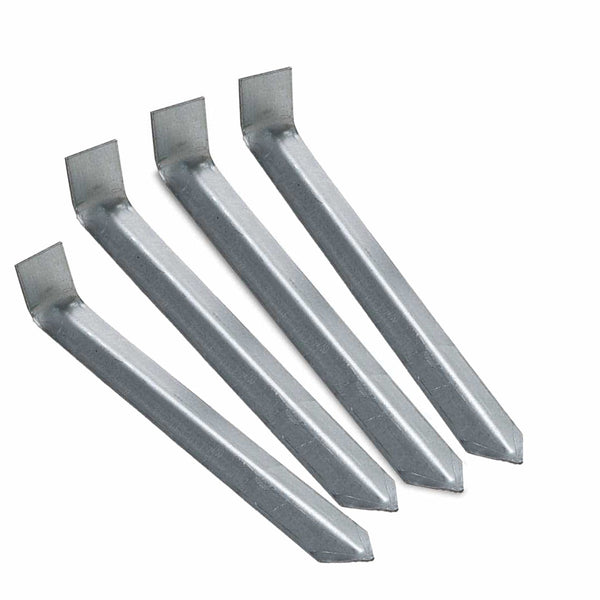 10-inch Steel Landscape Stakes used to secure garden edging in hard ground