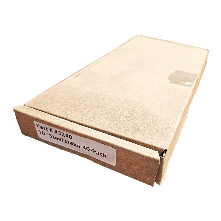 Heavy-duty steel landscape spikes for paver and lawn edging installation