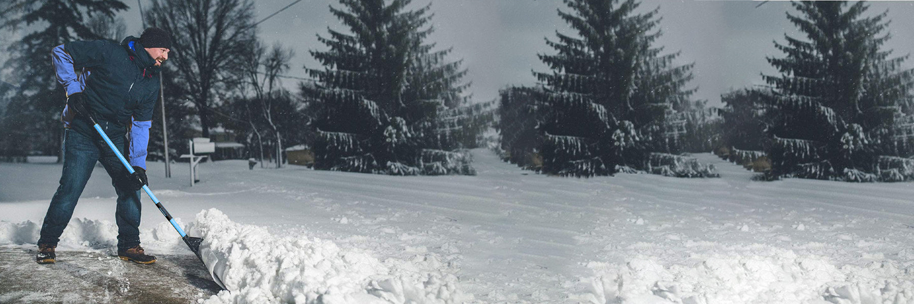 Heavy duty snow shovels in Calgary for driveways and walkways winter snow removal